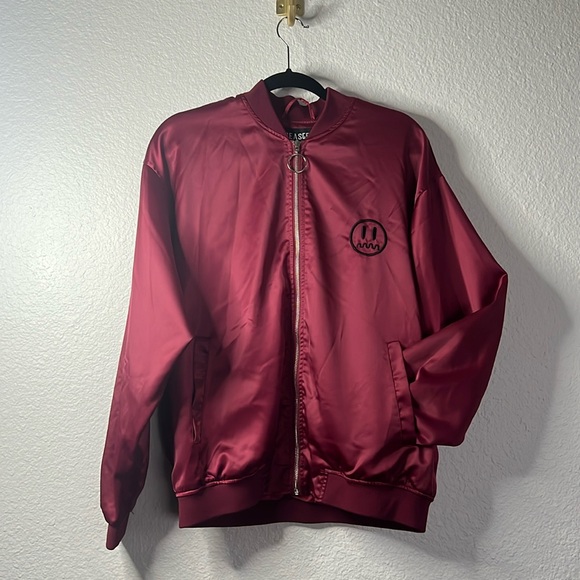 Beaster Ghost Face bomber jacket, size medium. - Picture 1 of 11